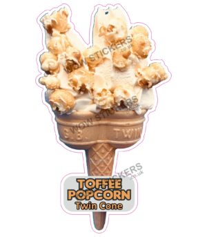 Toffee Popcorn Twin Cone