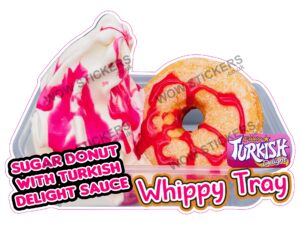 Turkish Delight Donut Whippy Tray