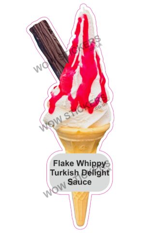 Turkish Delight Flake Cone