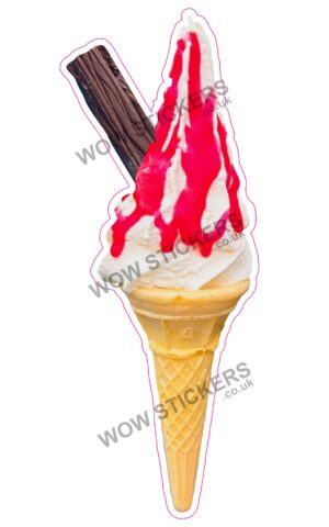 Turkish Delight Flake Cone