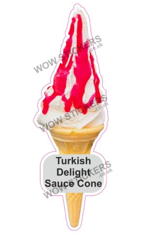 Turkish Delight Sauce Cone