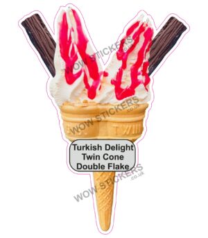 Turkish Delight Twin Cone Double Flake