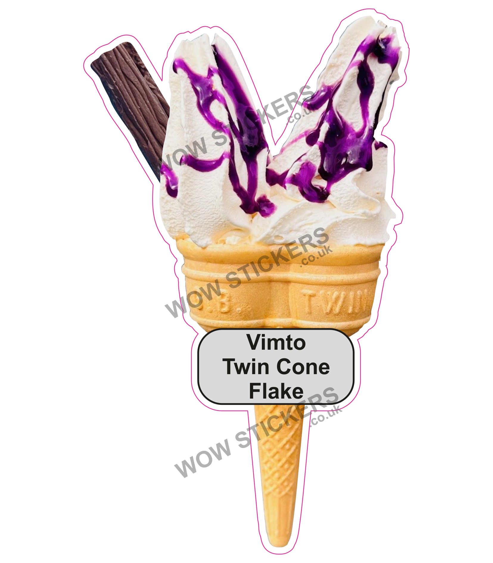Vimto Twin Cone with Flake