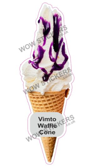 Vimto Sauce Waffle Cone