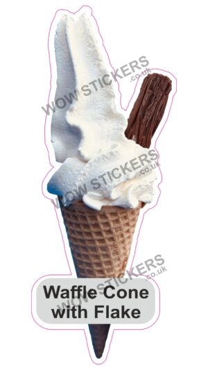 Plain Waffle Cone With Flake