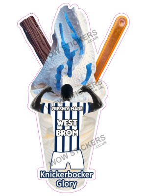 West Bromich Albion Sauce Knickerbocker Glory
