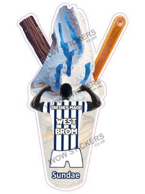 West Bromich Albion Sauce Sundae
