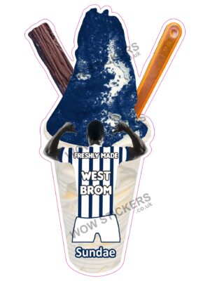 West Bromich Albion Sherbet Sundae