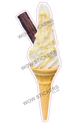 White Chocolate Flake Cone