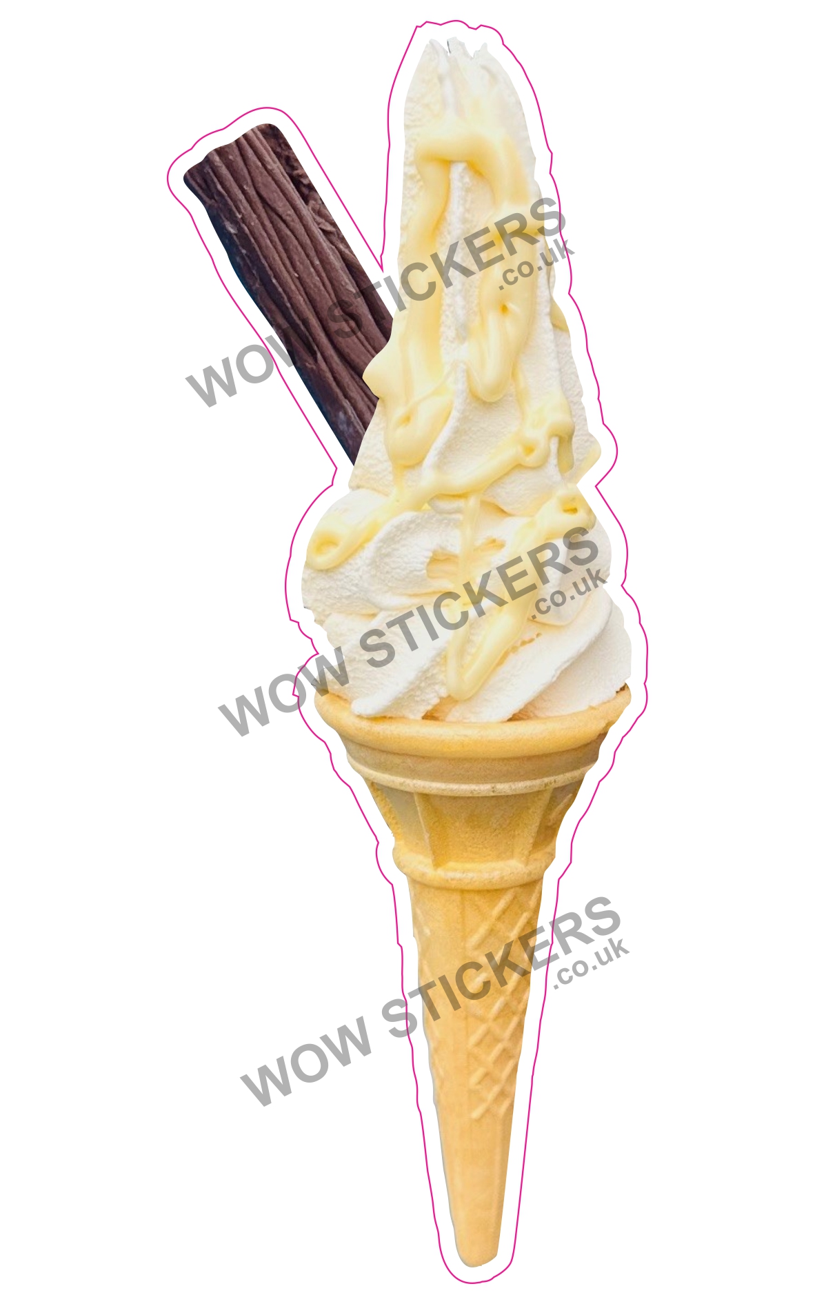 White Chocolate Flake Cone