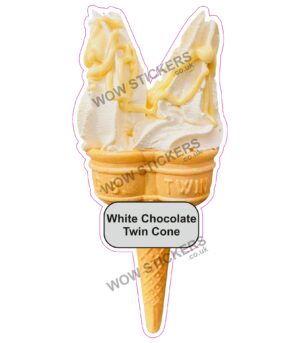 White Chocolate Twin Cone