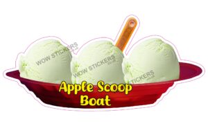 Apple Scoop Ice Cream Boat