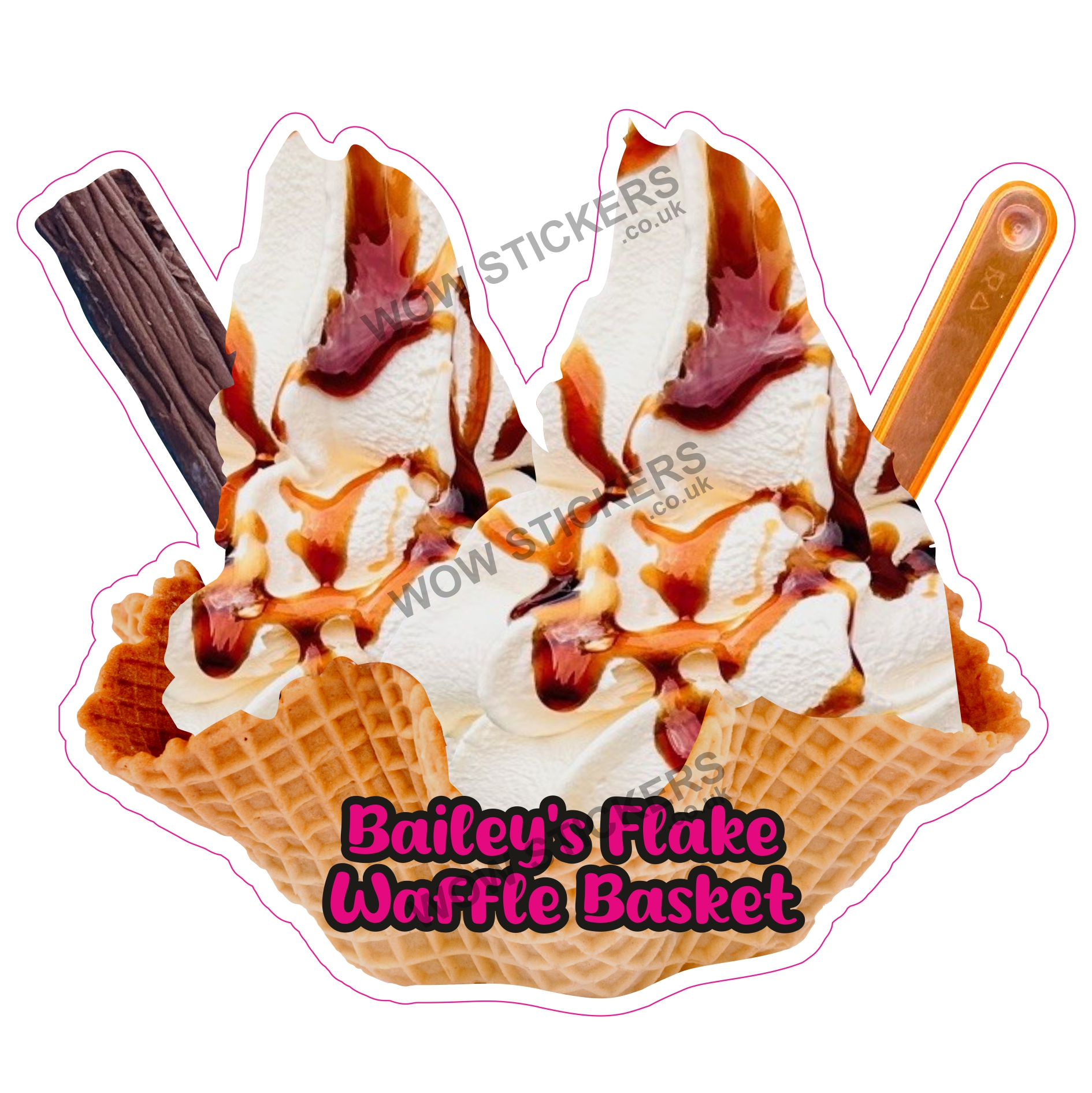 Bailey's Flake Waffle Basket