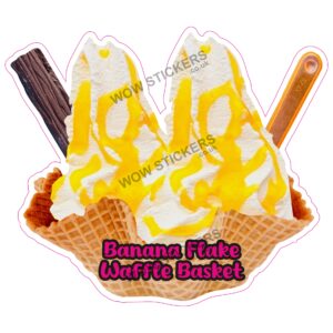Banana Flake Waffle Basket
