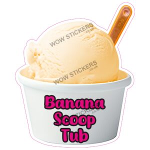 Banana Scoop Ice Cream Tub