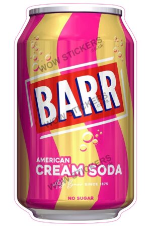 Barr American Cream Soda Soft Drink Can