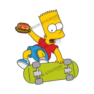 Bart Simpson with Burger Character