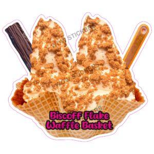 Biscoff Flake Waffle Basket