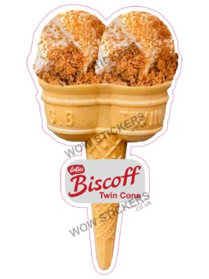 Biscoff Scoop Ice Cream Twin Cone