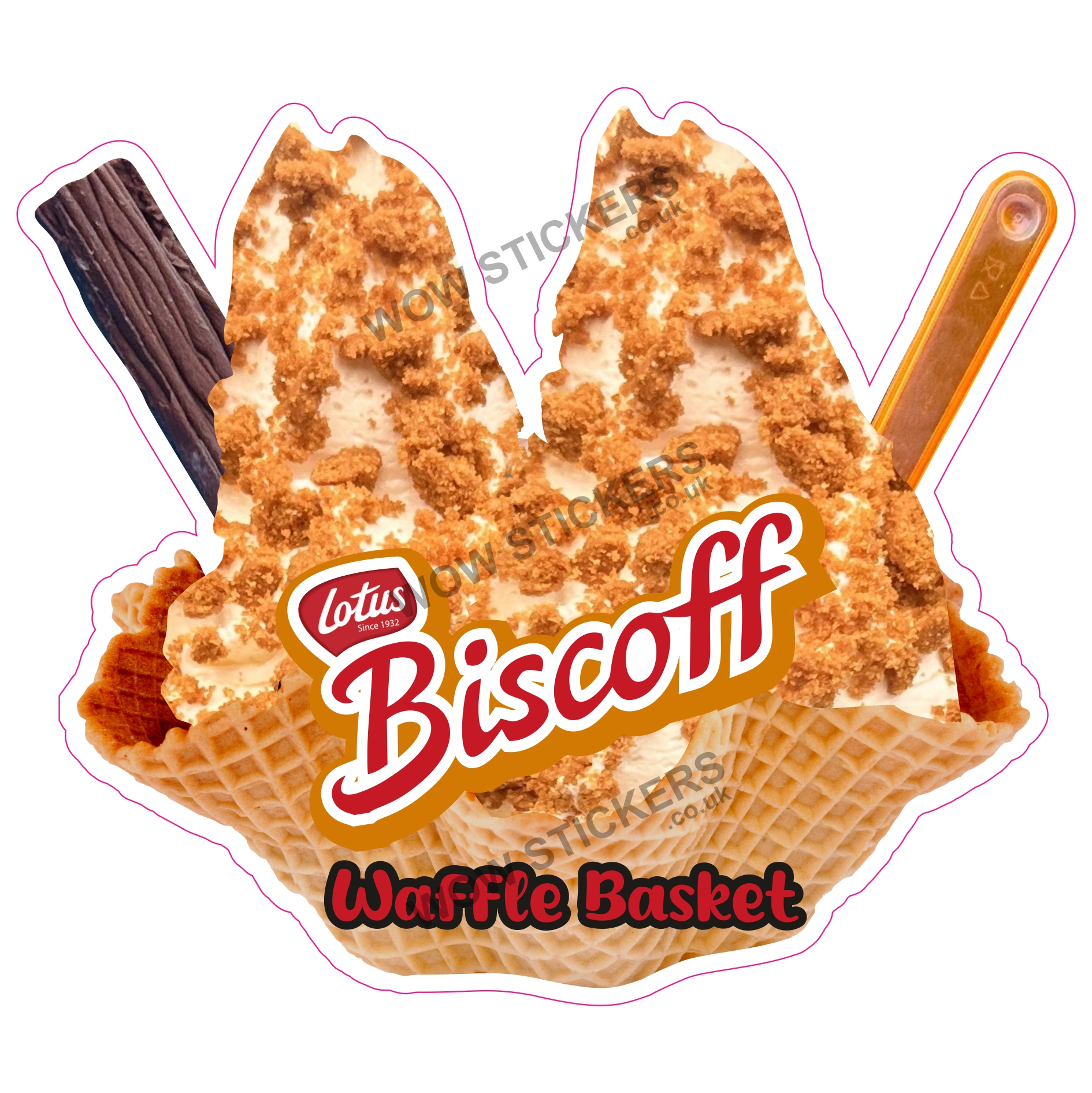 Biscoff Flake Waffle Basket