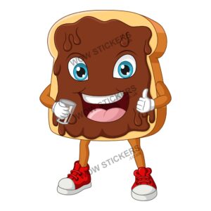 Chocolate Spread on Toast Mascot