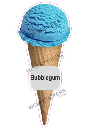 Bubblegum Scoop Ice Cream Waffle Cone