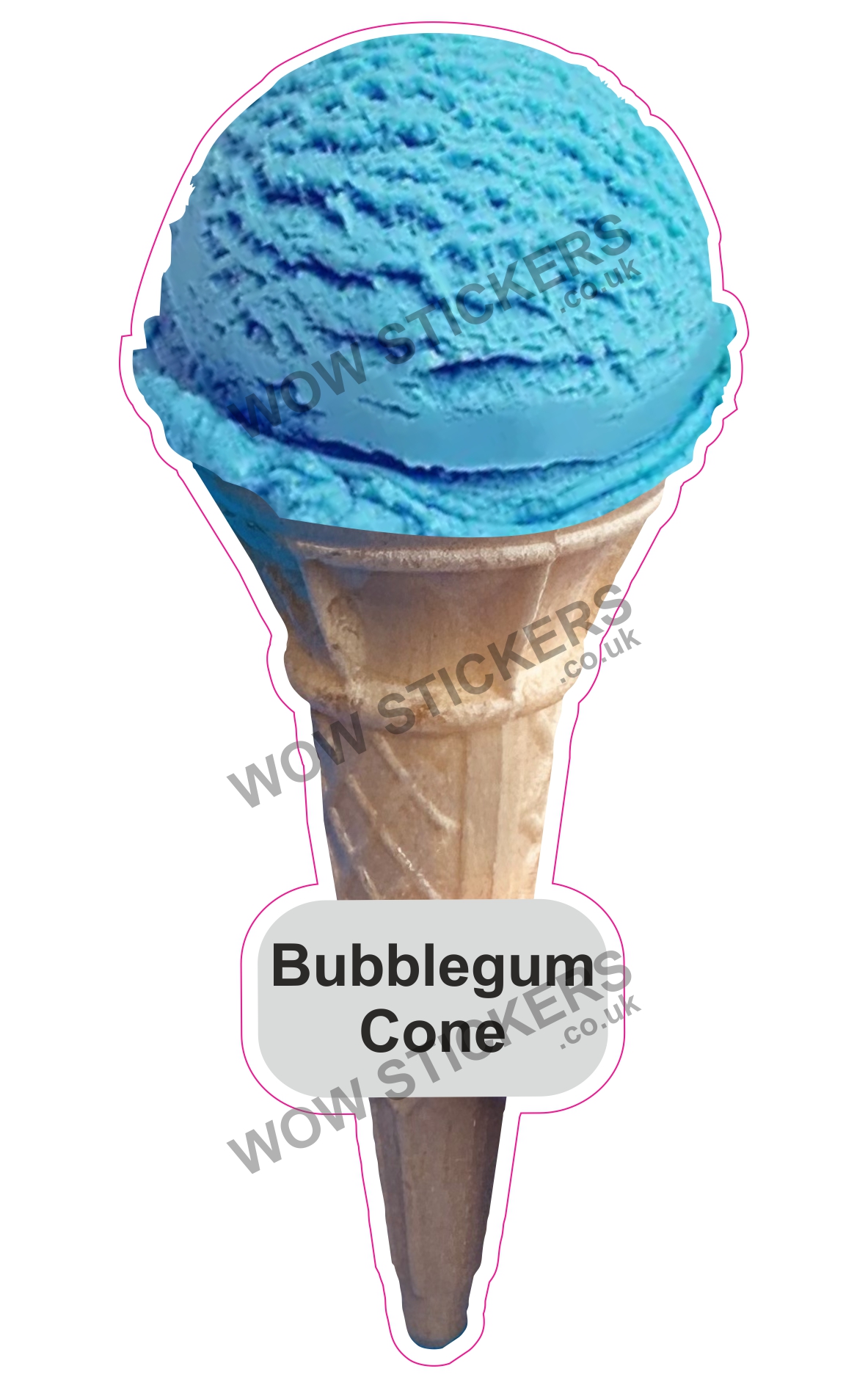 Bubblegum Scoop Ice Cream Cone