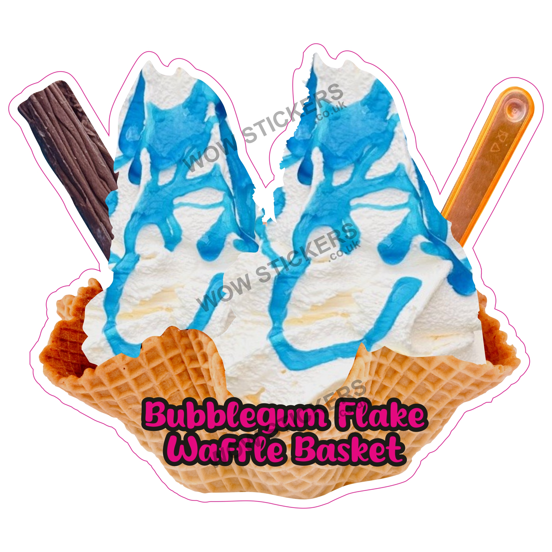 Bubblegum Flake Waffle Basket
