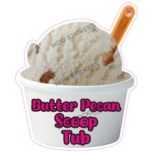 Butter Pecan Scoop Ice Cream Tub