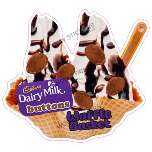 Cadbury Buttons Waffle Basket