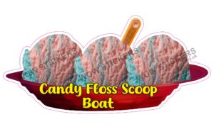 Candy Floss Scoop Ice Cream Boat