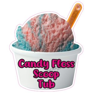 Candy Floss Scoop Ice Cream Tub