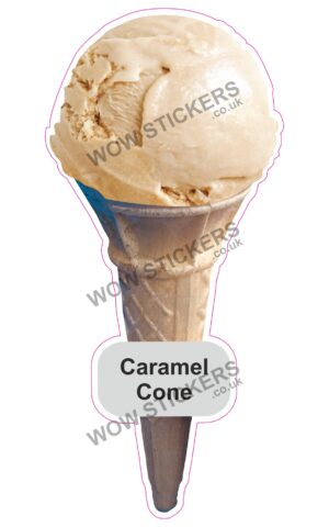 Caramel Scoop Ice Cream Cone