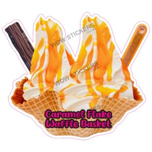 Caramel Flake Waffle Basket