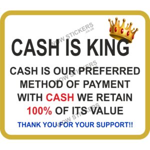 Cash is King Sign