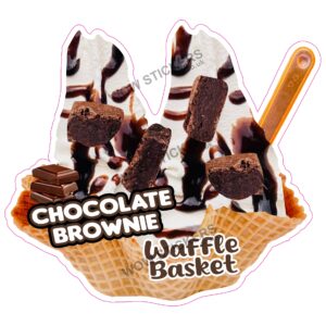 Chocolate Brownie Waffle Basket