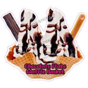 Chocolate Flake Waffle Basket