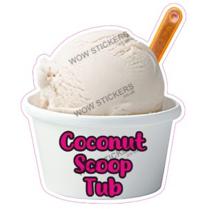 Coconut Scoop Ice Cream Tub