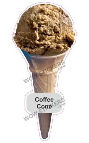 Coffee Scoop Ice Cream Cone