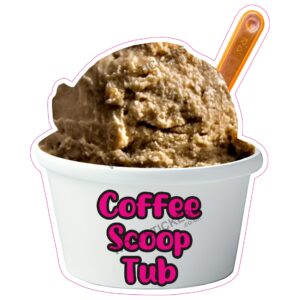 Coffee Scoop Ice Cream Tub