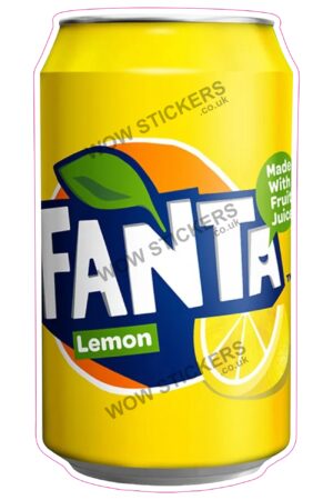 Fanta Lemon Soft Drink Can