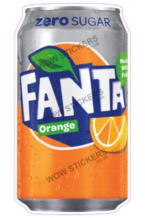 Fanta Orange Zero Soft Drink Can