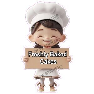 Freshly Baked Cakes Female Chef
