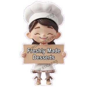 Freshly Made Desserts Female Chef