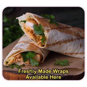 Freshly Made Wraps Available Here