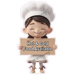 Hot & Cold Food Available Female Chef
