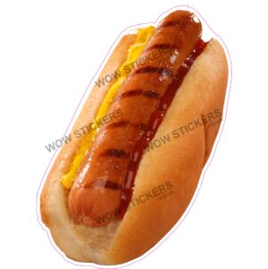 Hot Dog with Mustard and Ketchup