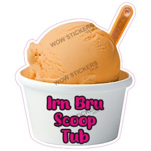 Irn Bru Scoop Ice Cream Tub