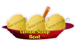Lemon Scoop Ice Cream Boat
