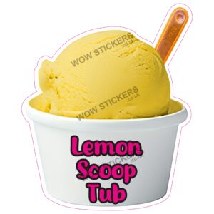 Lemon Scoop Ice Cream Tub